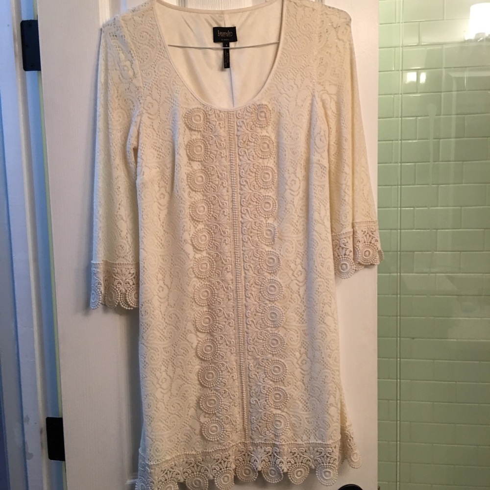 Long sleeve white dress